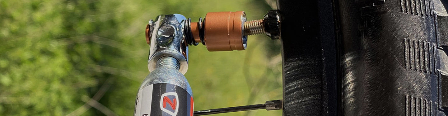 Tête de gonfleur de vélo compatible pour Presta Schrader Valve Co2 Pompe  Accessoires