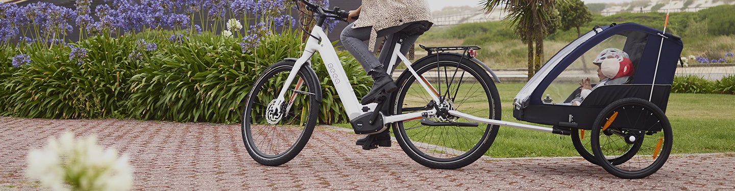Rimorchio bici bambino