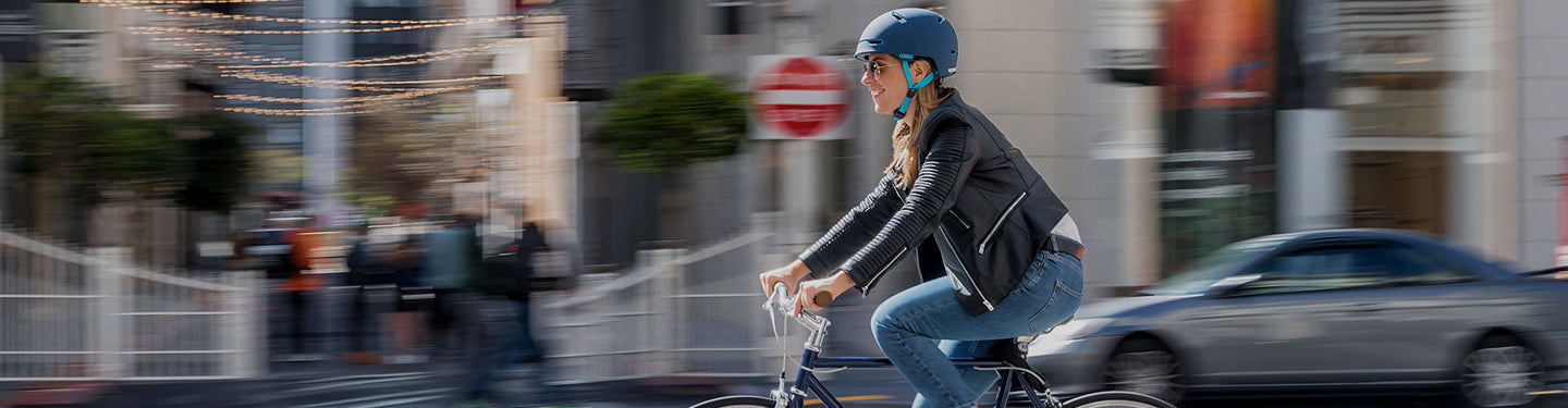 Casque vélo,casque de cyclisme pour hommes et femmes, urbain, vtt, vélo  électrique, avec lunettes, pare-soleil- SH-01BK[A44] - Cdiscount Sport