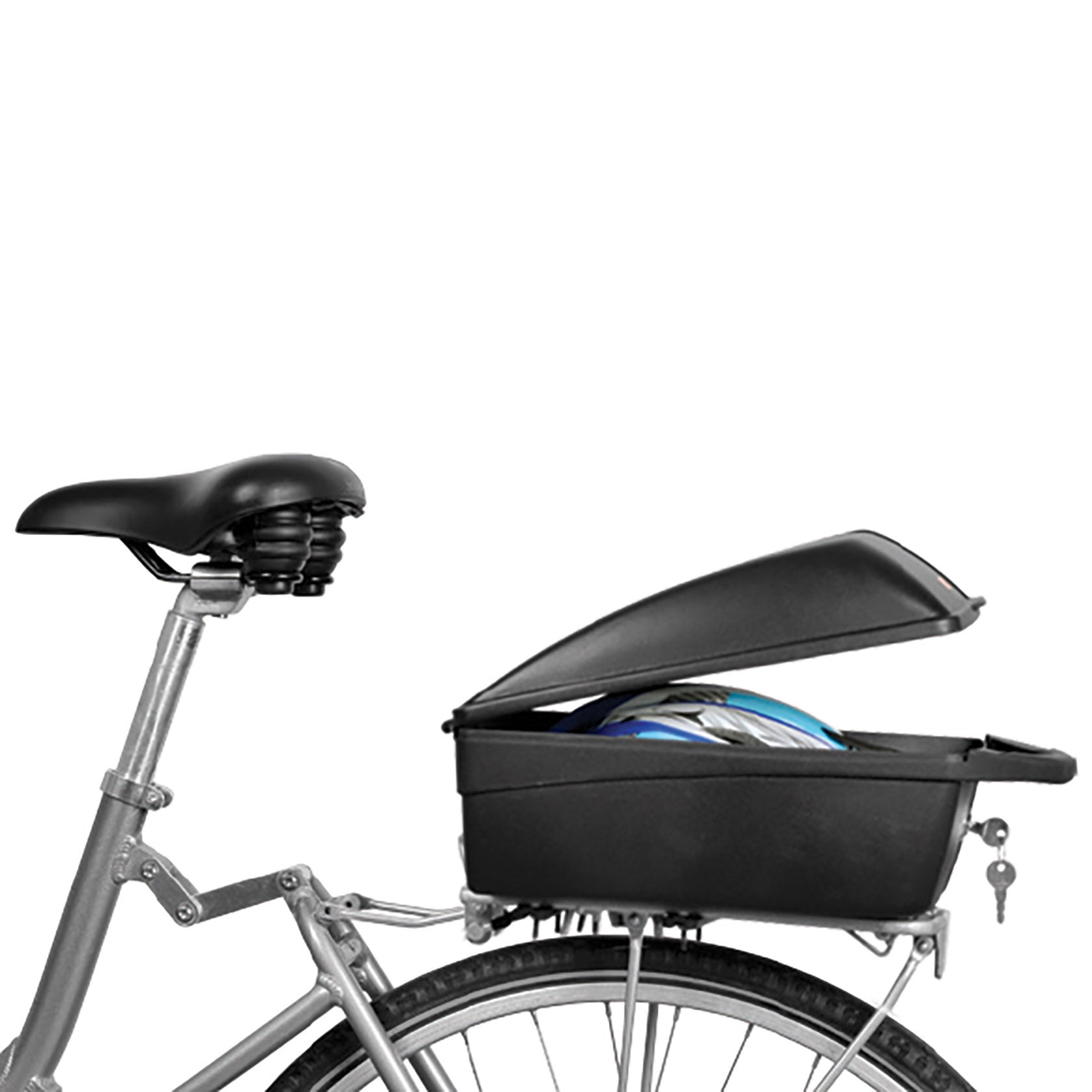 Top Case Vélo Polisport Noir 12L - Avec Système Quick Release, Neuf