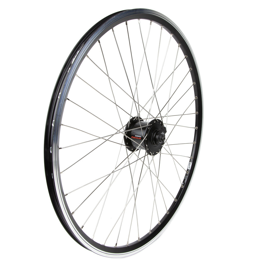 Ruota anteriore 26 MTB nera con sgancio rapido attacco a disco - La Ciclomoto Ruota anteriore 26 MTB nera con sgancio rapido attacco a disco - La Ciclomoto