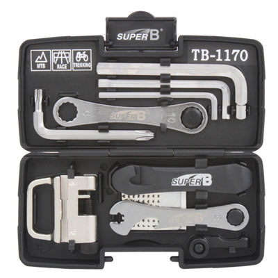 Kinzo Kit de Réparation pour Vélo - Set d'outils de Vélo - 20 pièces - Noir