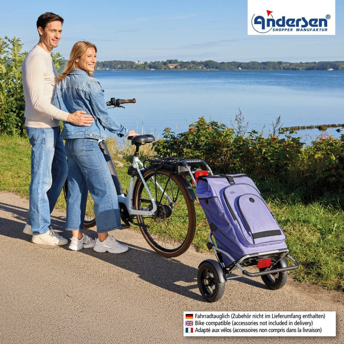 Andersen Royal Hydro Kit Rahmen und Einkaufstasche für Fahrrad 60 L