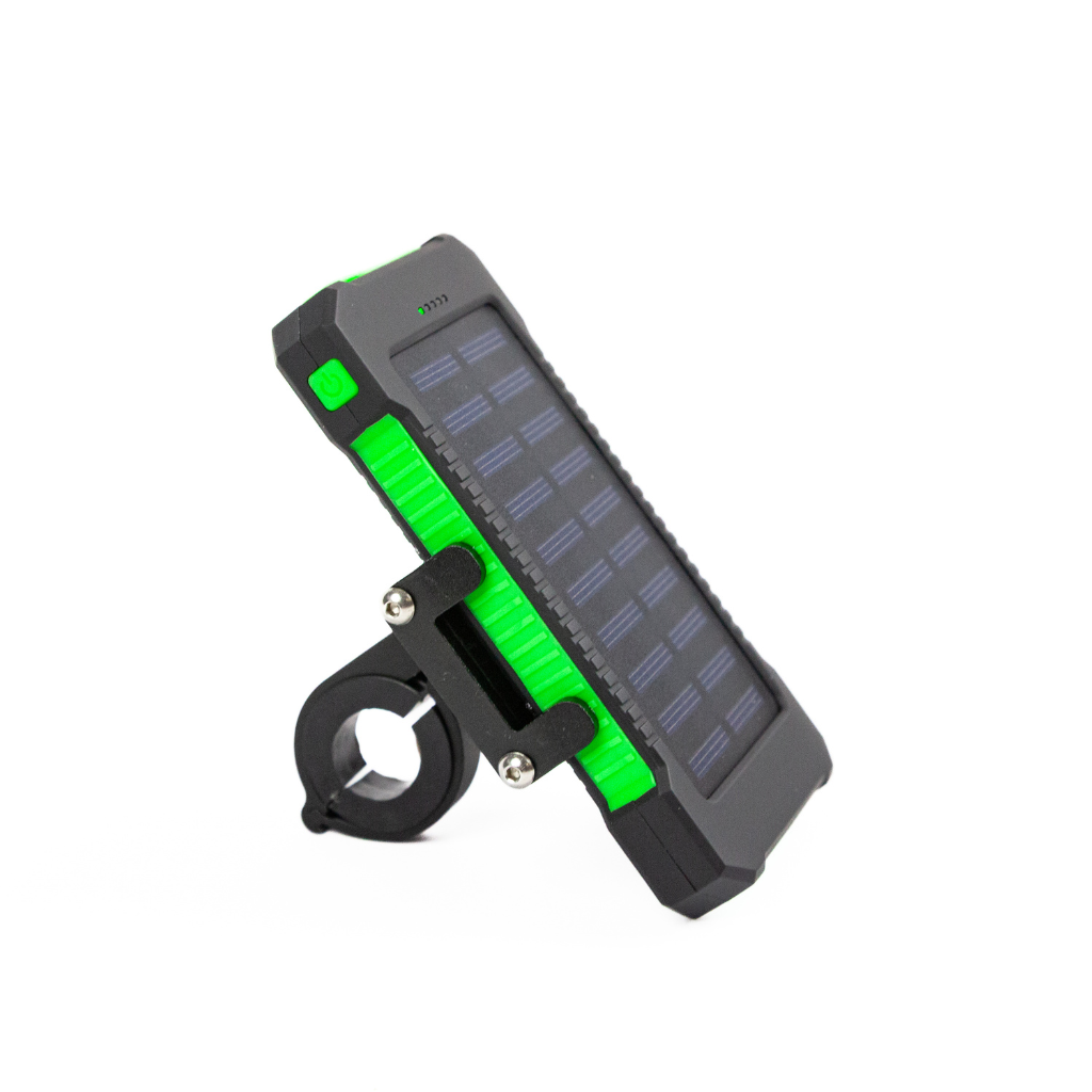 handy laden fahrrad solar Solar-Fahrradbatterie 10.000 mAh mit Smartphone-Halterung