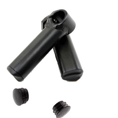 Cornes de guidon de vélo noir aluminium 110 mm - #1