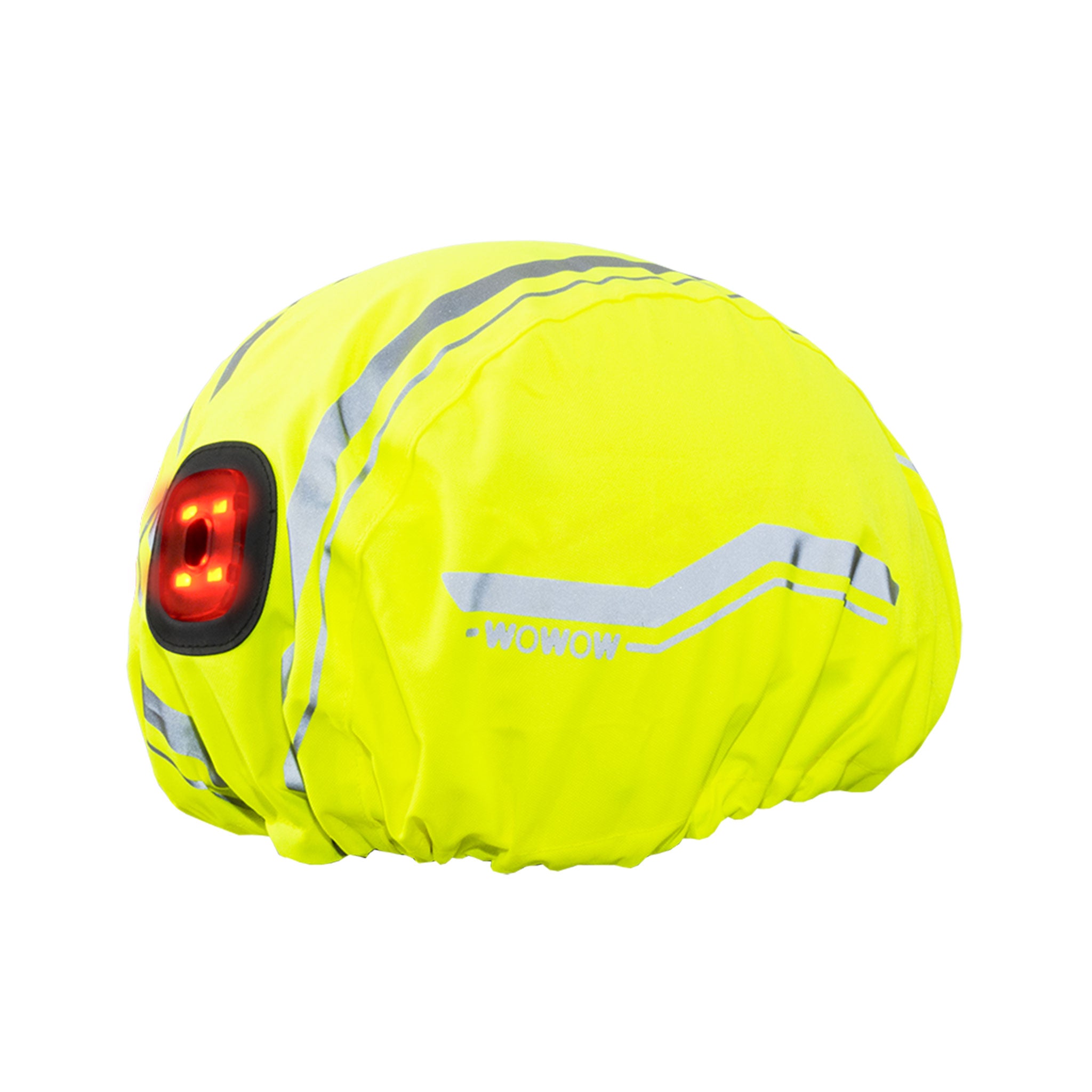 Wowow Couvre casque de vélo imperméable jaune haute visibilité