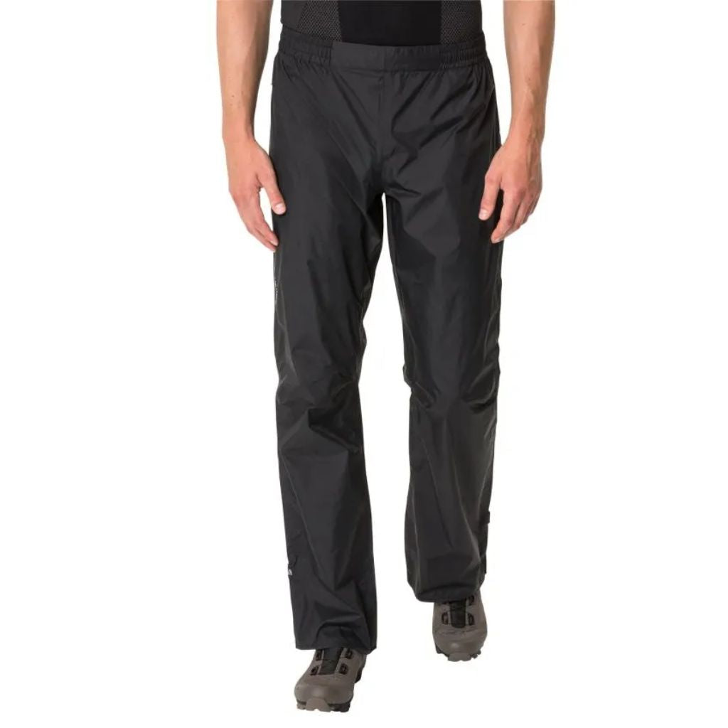 Pantalone Vaude Drop II cicloturismo nero Uomo impermeabile e