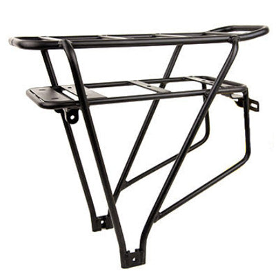 Porte-bagages vélo électrique avec batterie et plaque pour éclairage