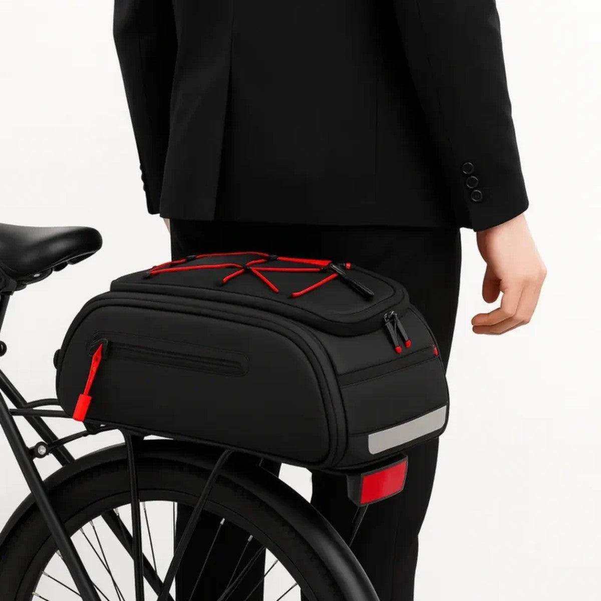 Badawin Fahrrad-Gepäckträgertasche 10L 3-in-1 Néo