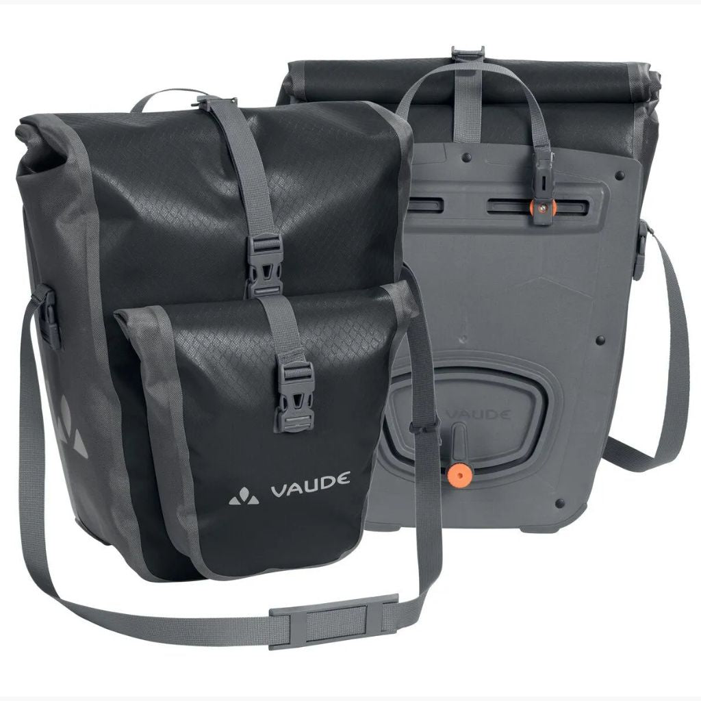 Sacoche Arrière Vaude Aqua Back Deluxe – 3L, Coque Souple, Fermeture Boucle, Pour Vélo, Noir