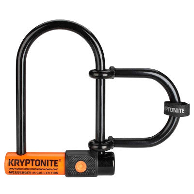 Kryptonite Messenger Mini+ U-Lock förmiges Fahrradschloss mit zwei Bügeln
