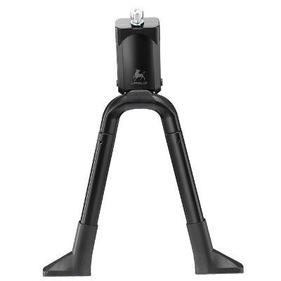 CMX Cavalletto Bici Doppio – Supporto Laterale Regolabile Per Bici 26-28 Pollici, Nero