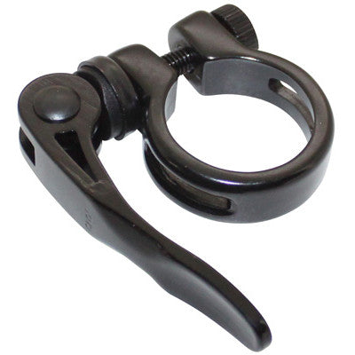 Collier de serrage noir pour tige de selle vélo à blocage rapide