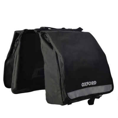 Sacoche Arrière Double Pour Vélo – Imperméable, En Polyester Noir, Paquet Complet