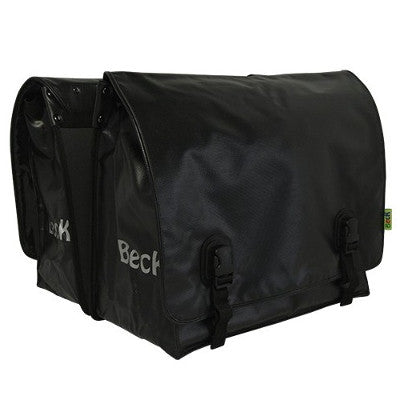 beck fahrradtaschen Beck Schwarze Doppelfahrradtasche 65L aus strapazierfähigem und wasserdichtem Bisonyl