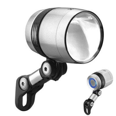 Faro Anteriore LED per Bicicletta Elettrica 30-100 LUX Certificato StVZO - Luce Frontale con Riflettore Integrato e Utilizzo Versatile
