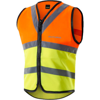 Altura Gilet jaune et orange fluo haute visibilité avec zip pour vélo