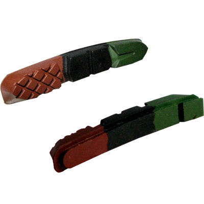 Lot De 2 Patins De Frein V-Brake HOUSON – Silencieux, Pour Roues Carbone, Compatibles VTT/route/BMX !
