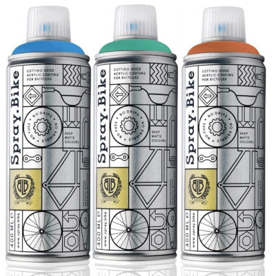 Pop Collection Peinture pour vélo bleue, verte ou orange