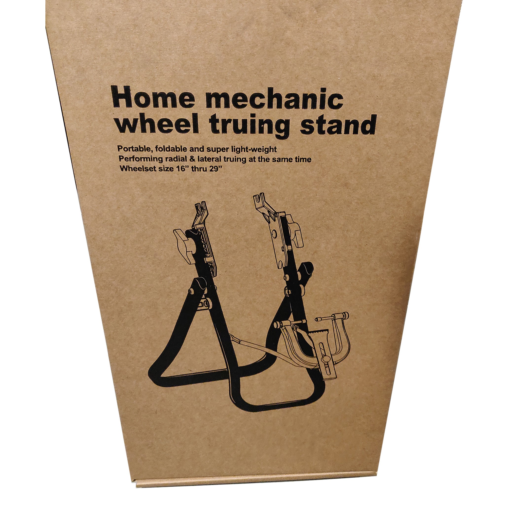 Pied de dévoilage et centrage pro pour roue vélo