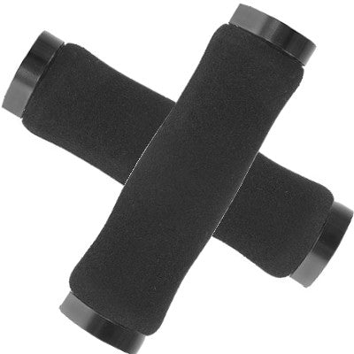 Poignées VTT EMSea - Set De 2 Avec Système De Verrouillage - Noir/Rouge - Pour Guidon 22mm