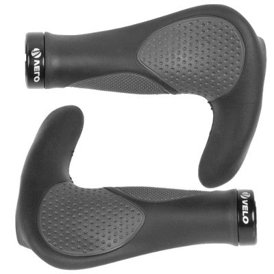 Vhbw 2x Poignées de guidon pour vélo et VTT - Poignee avec cornes bar-ends,  ergonomique, noir / jaune