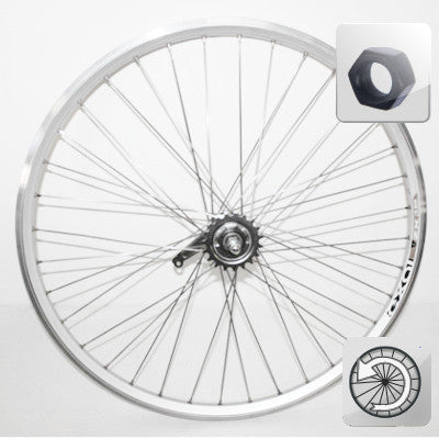 28 Pouces Roue arrière vélo Alu moyeu rétropédalage Noir/Argent 28 Pouces Roue arrière vélo Alu moyeu rétropédalage Noir/Argent