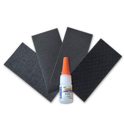 Vaude Rustines et colle pour réparer une sacoche vélo déchirée Aqua