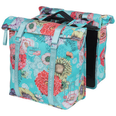 Basil Bloom Field bleu ciel Sacoches vélo amovibles à fixation MIK 35L
