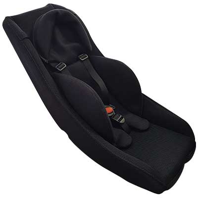melia babyschale fahrradanhänger Melia Siège coque dans remorque vélo pour bébé jusqu'à 9 mois