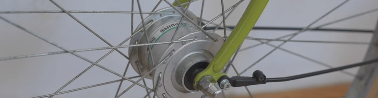 Vorderrad mit Dynamo in der Nabe
