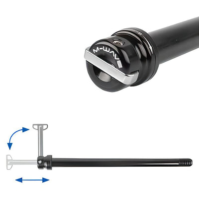 Axe Traversant Arrière Syncros 142 Mm X 12 Mm - Noir, Aluminium, Neuf