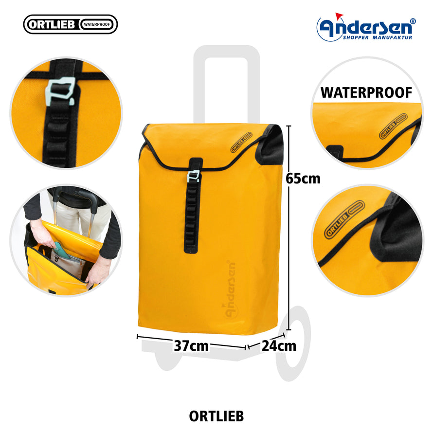 Carrito de compra Tura con bolsa impermeable Ortlieb - Andersen Shop