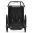 Thule remorque vélo chariot sport pour 2 enfants vue de face intérieure