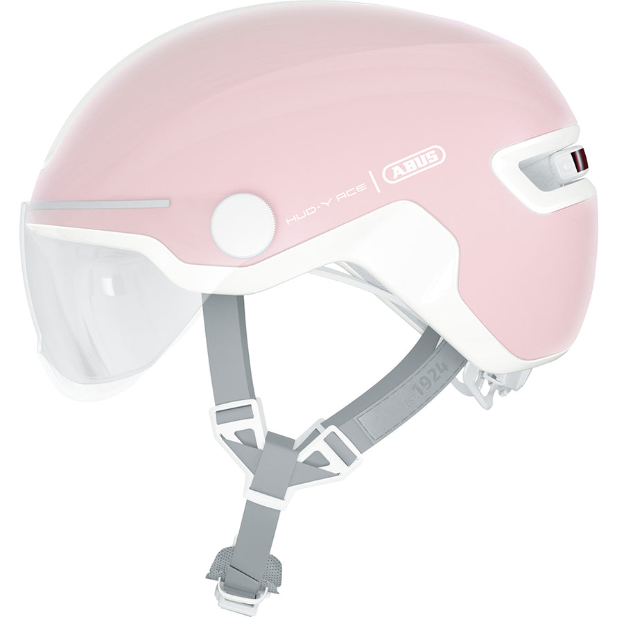 Casque urbain Abus Hud-Y Ace Champagne Gold éclairage arrière + visière Casque urbain Abus Hud-Y Ace Champagne Gold éclairage arrière + visière