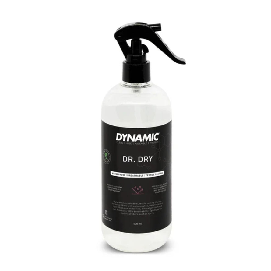 Imperméabilisant 444 Dynamic Dr Dry 500 ml pour vêtements de vélo, protection durable contre pluie et humidité
