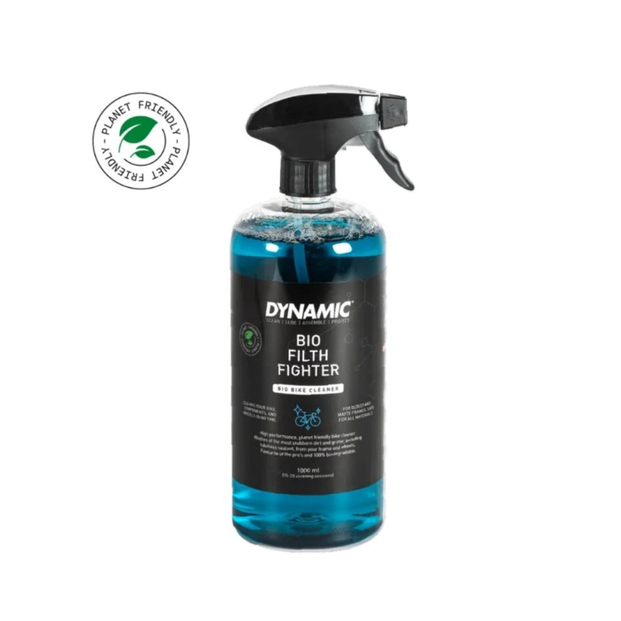 Bouteille eco responsable du nettoyant velo Dynamic Filth Fighter de la marque 444 pour cadre et transmission