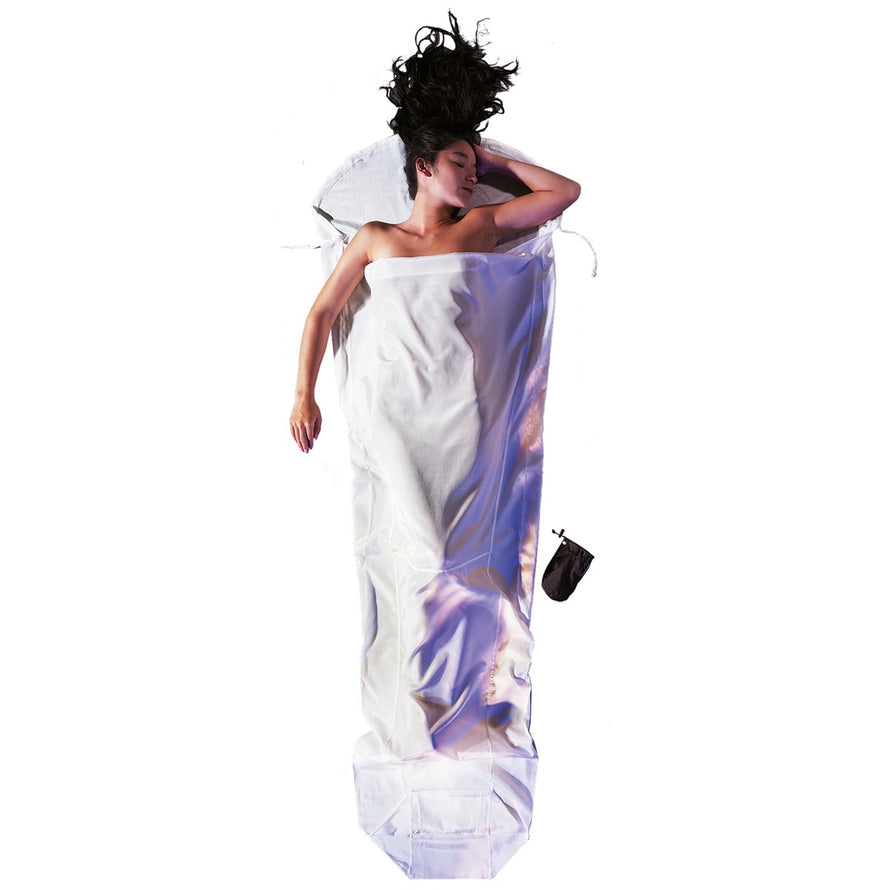 Drap en soie ultraléger 555 mummy Cocoon pour bivouac confortable et léger en cyclotourisme