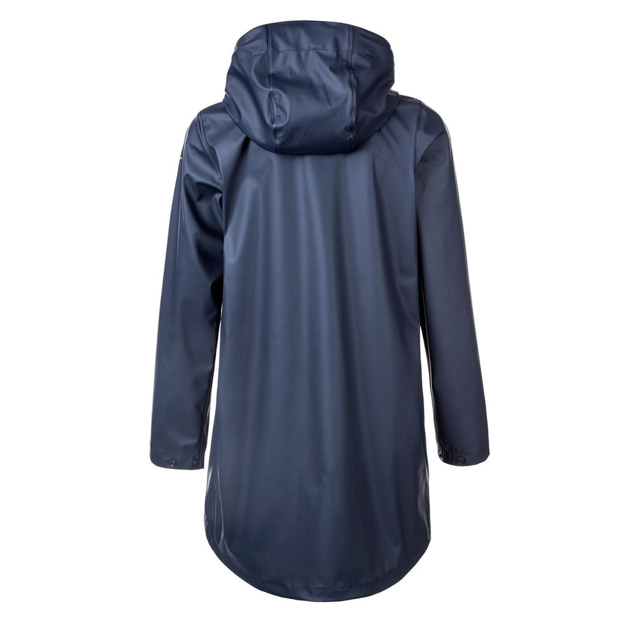 Veste de pluie courte bleu fonce Weather Report Petra de 66, imperméable et confortable pour cyclistes femmes urbaines