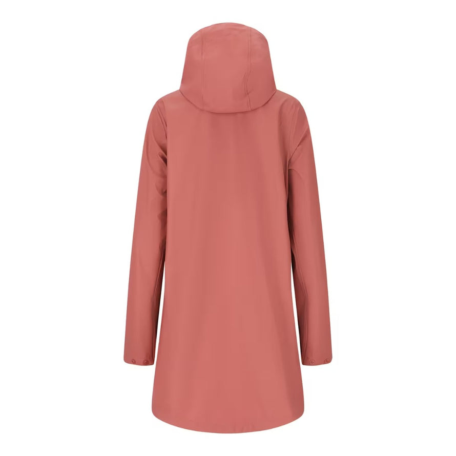 Veste de pluie courte rose Weather Report Petra par 66, imperméable et confortable pour cyclistes femmes urbaines