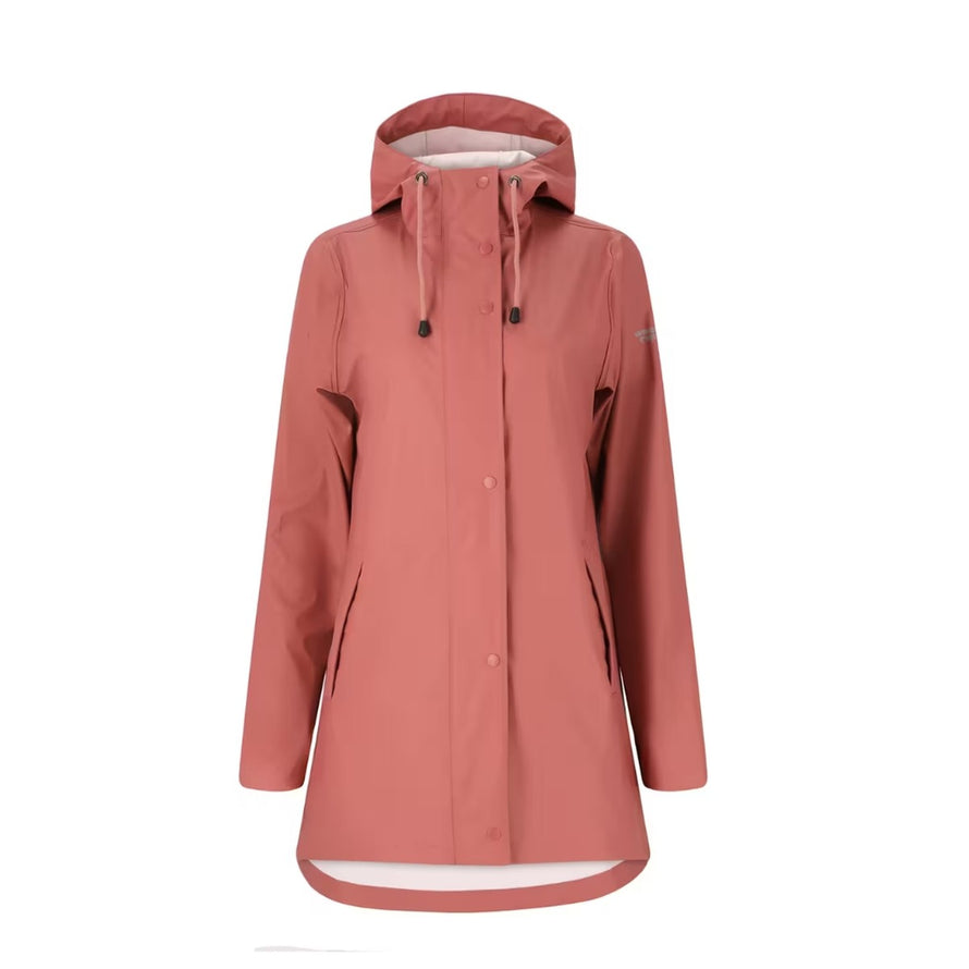 Veste de pluie femme 66 Weather Report Petra coupe mi-longue imperméable et élégante pour cyclisme urbain - vue 2