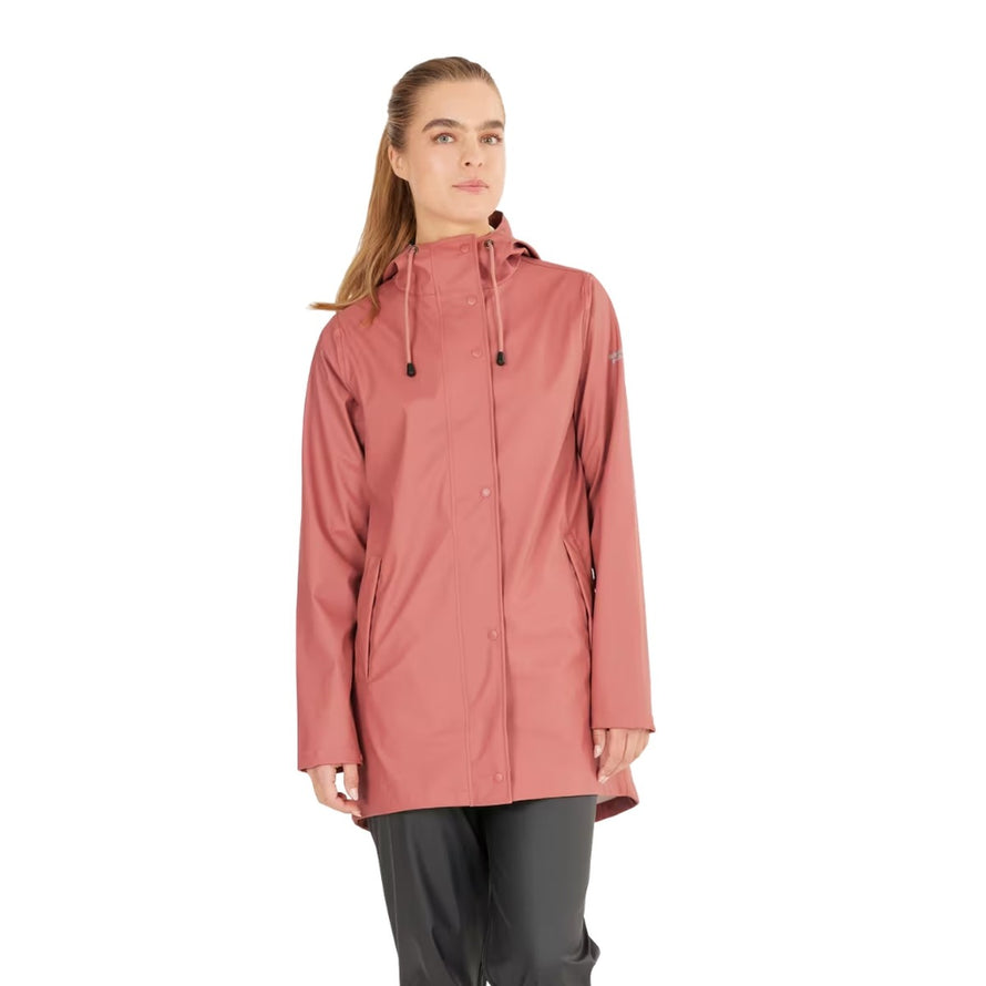 Veste de pluie femme 66 Weather Report Petra coupe mi-longue imperméable et élégante pour cyclisme urbain