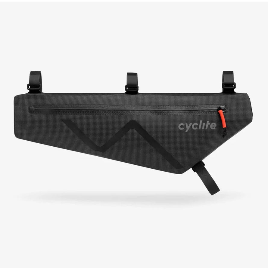 Sacoche de cadre Cyclite FRAME BAG 02 2,8 L de la marque 77, noire et imperméable pour vélo