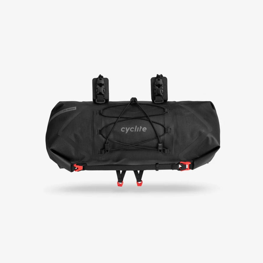 Sacoche de cintre Cyclite Roll Bag 02 de la marque 77, noire et étanche pour vélo
