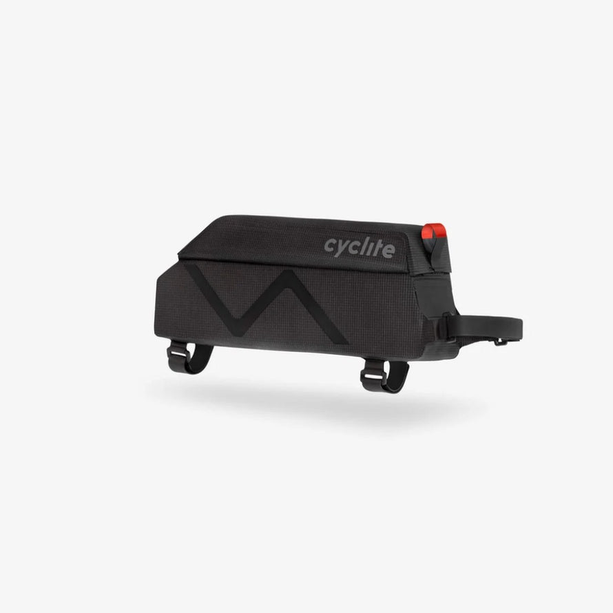 Sacoche vélo Cyclite Top Tube 03 de 77 noire avec fixation velcro robuste et design compact pour cyclistes urbains