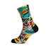 Chaussettes cyclisme Sox 777 motif comics coloré pour cyclistes créatifs et audacieux