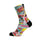 Chaussettes cyclisme Sox 777 motif comics super mom multicolore pour cyclistes passionnés et stylés