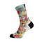Chaussettes cyclisme Sox 777 motifs fleurs multicolores pour cyclistes dynamiques et élégants