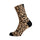 Chaussettes cyclisme Sox 777 motif leopard beige et noir pour cyclistes audacieux et stylés