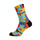 Chaussettes cyclisme Sox 777 avec motifs briques colorées pour cyclistes créatifs et dynamiques